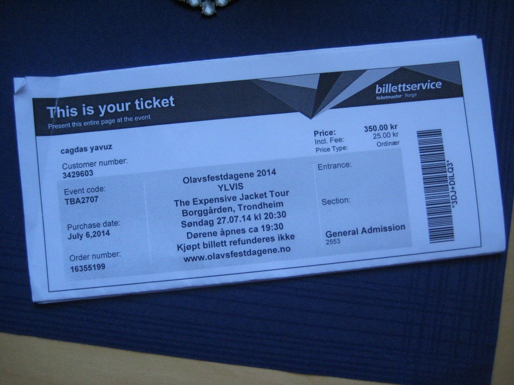 expensive jacket tour ticket trondheim